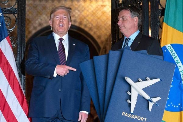 Bolsonaro pede passaporte para poder negociar taxação nos EUA
