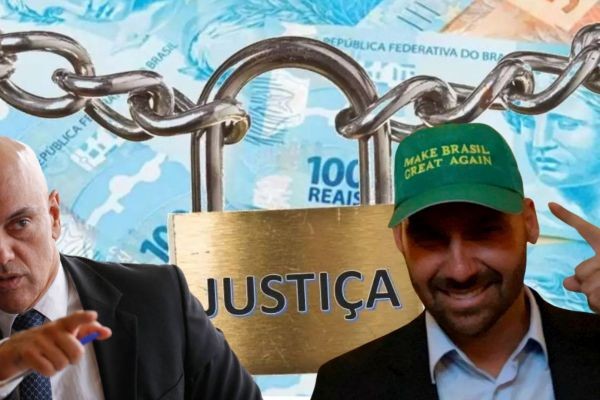 Moraes BLOQUEIA BENS, CONTAS E PIX de Eduardo Bolsonaro