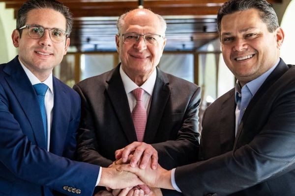 Após reunião, Alckmin, Alcolumbre e Hugo dizem que estão UNIDOS PELA SOBERANIA