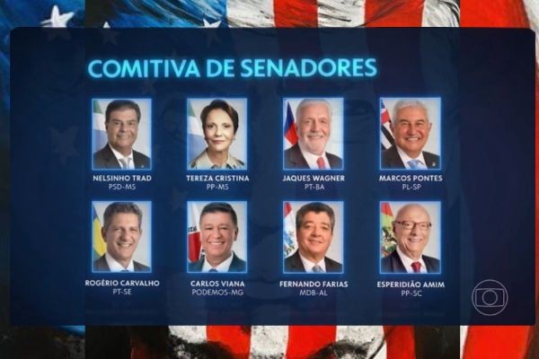 Senadores brasileiros vão a Washington para tentar negociar tarifa de 50% dos EUA