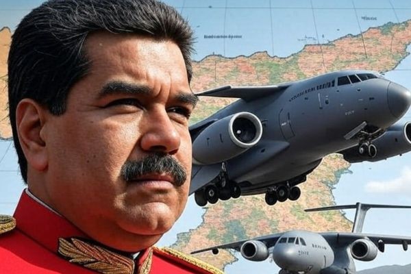 Maduro próximo da fronteira com o Brasil