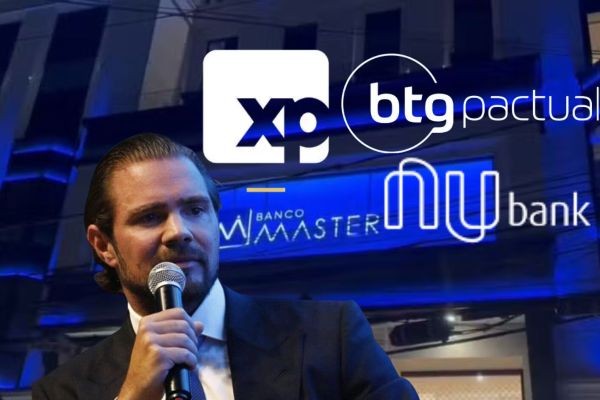 Caso Banco Master leva Nubank, XP e BTG à Justiça. XP lidera venda de CDBs do Banco Master