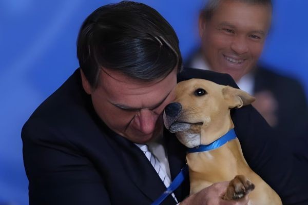 CARAMELO FIEL: PMs dizem que foram mordidos por cachorro de Bolsonaro