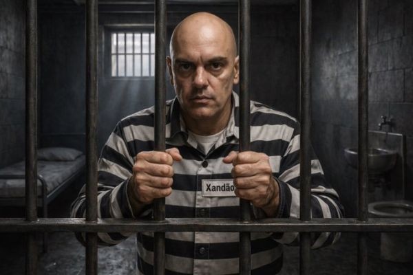 Aliado de Trump posta imagem de Moraes preso após denúncia de que ministro voou em aviões ligados a Vorcaro