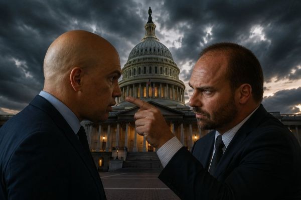 Perseguição Ultrapassou Fronteiras: Ações de Moraes contra Eduardo Bolsonaro Chegou a Washington