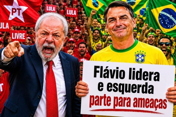 Flávio diz que foi ameaçado por Lula e envia recado ao petista
