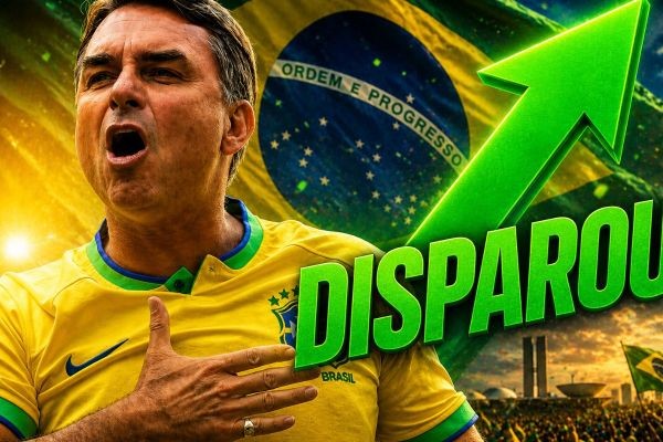 DISPAROU: Flávio Bolsonaro vence com 46% em projeção de 2º turno