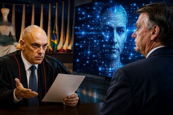 Moraes quer que Bolsonaro explique se autorizou o vídeo com IA exibido no lançamento da candidatura de Flávio