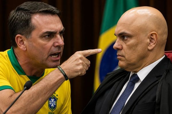 Flávio diz que carta de Bolsonaro foi o quinto recado público do pai e diz que Moraes interfere na eleição de 2026