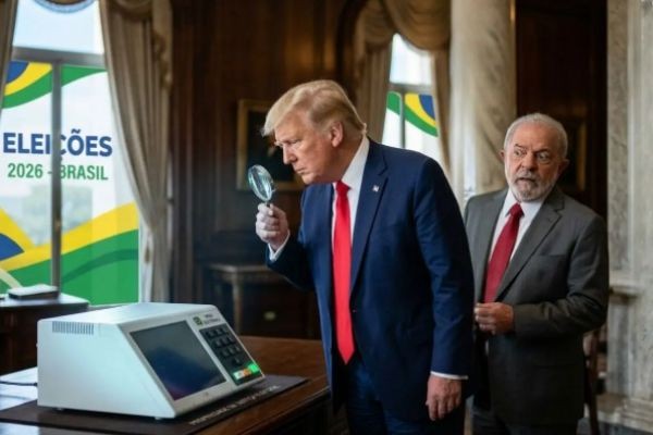 Sistema em Pânico com olhos de Trump voltados para as eleições no Brasil