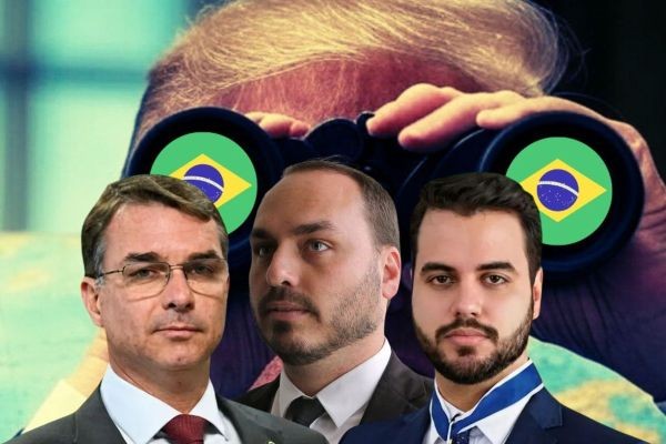 Flávio e Carlos Bolsonaro receberam autorização de Moraes para visitar Filipe G. Martins