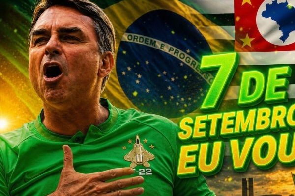 Flávio Bolsonaro convoca apoiadores para o 7 de setembro de 2026