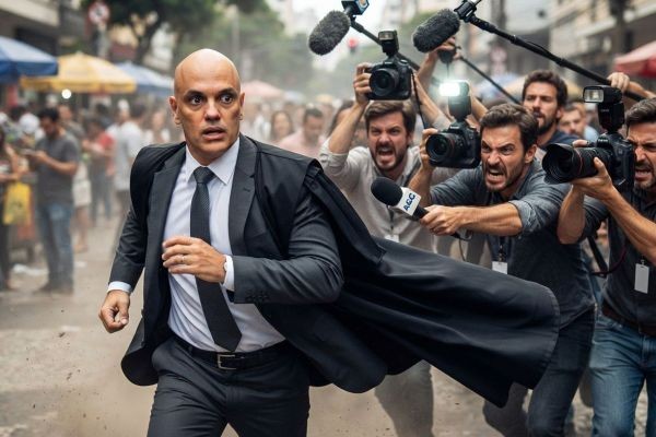 Moraes é agora é alvo da mídia do regime